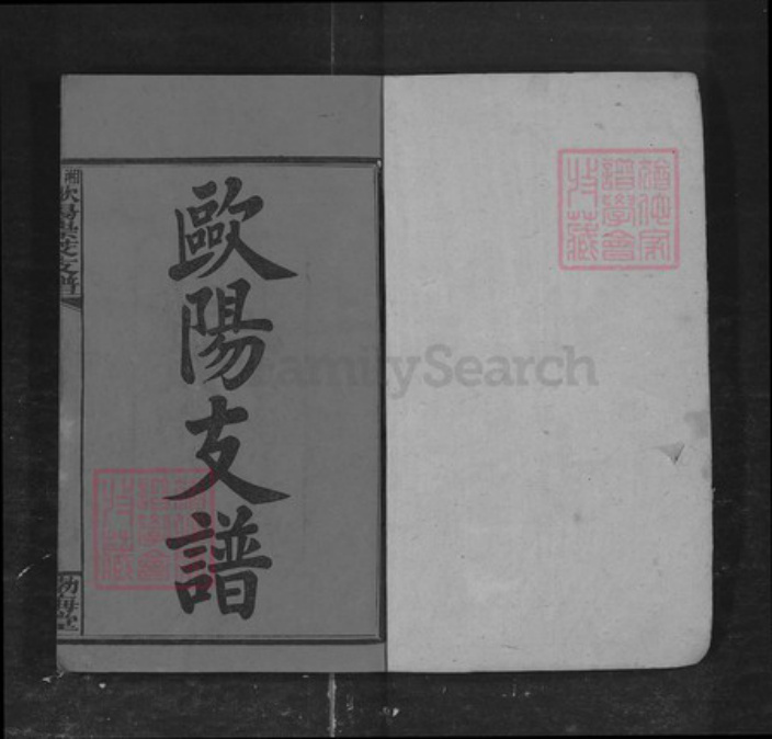 湖南省湘潭市湘乡市湘乡欧阳氏族谱-欧阳支谱[存6册].pdf电子版插图1