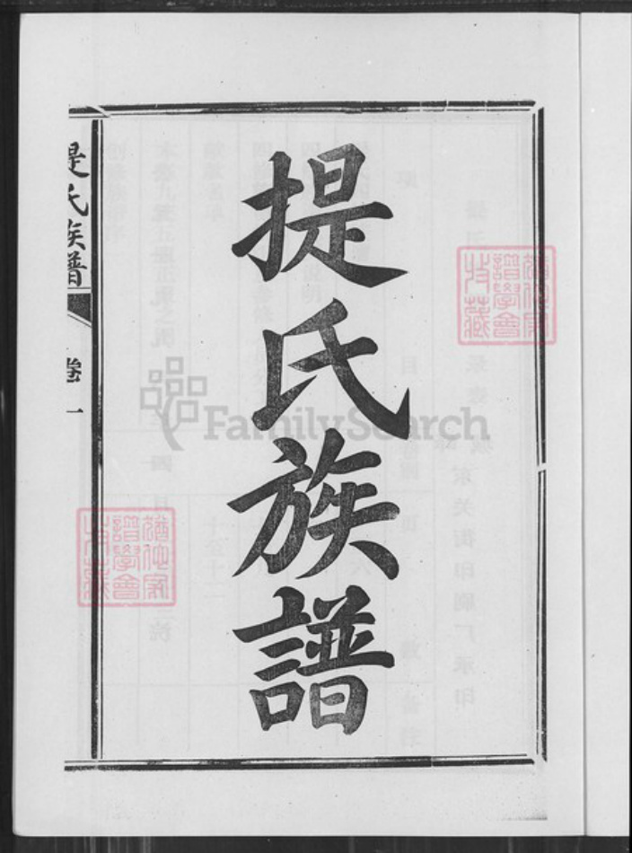 山东省枣庄市峄城区山东省枣庄市峄城区提氏族谱-提氏族谱.pdf电子版插图1