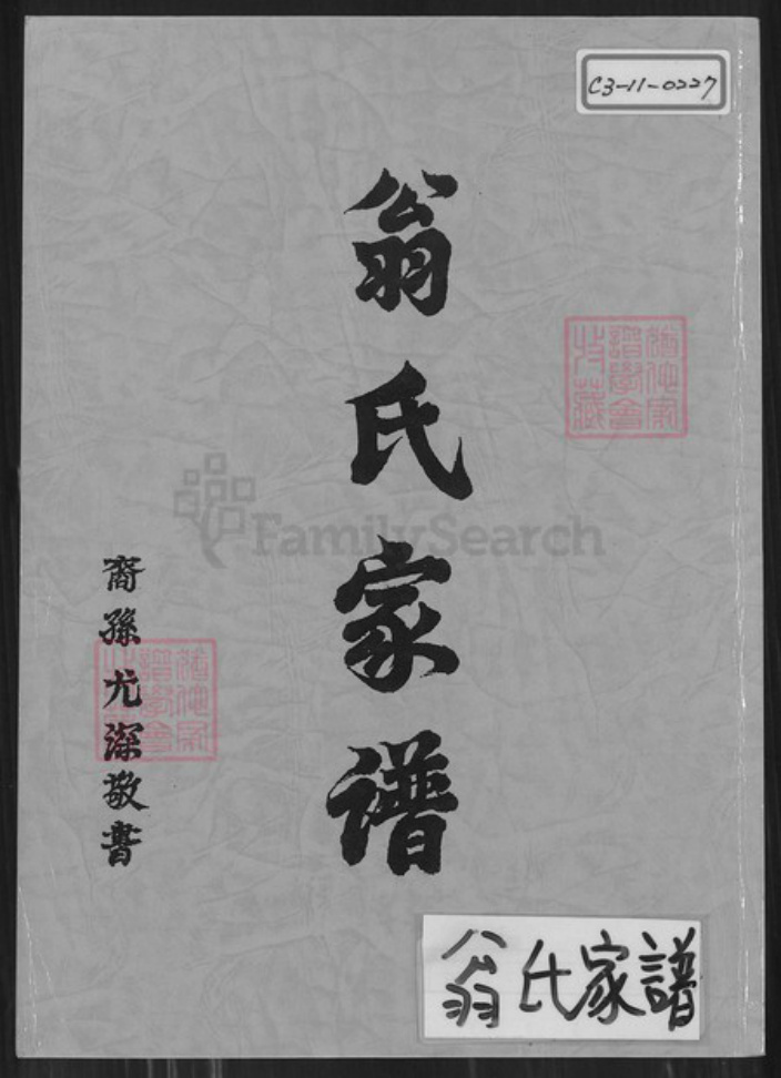 广东省潮州市饶平县广东省潮州市饶平县翁氏族谱-翁氏家谱.pdf电子版插图