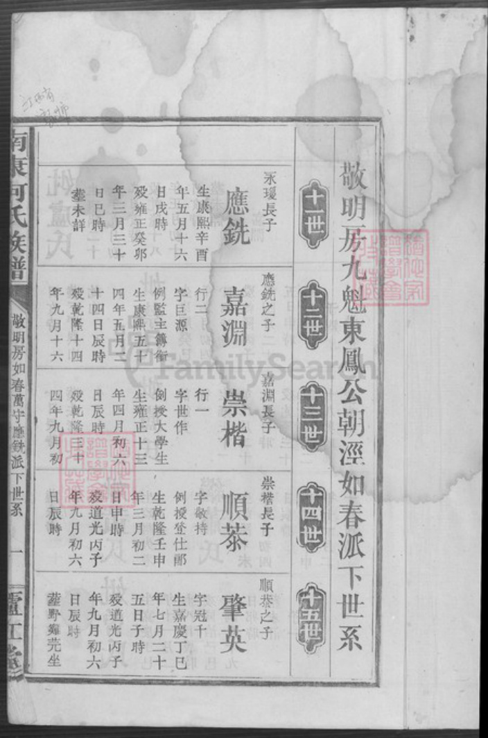 江西省赣州市南康区何氏卢江堂族谱-南康何氏族谱.pdf电子版插图1