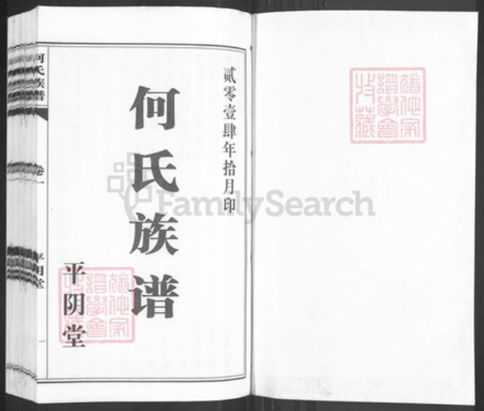 山东省济南市平阴县何氏平阴堂族谱-何氏族谱.pdf电子版插图1