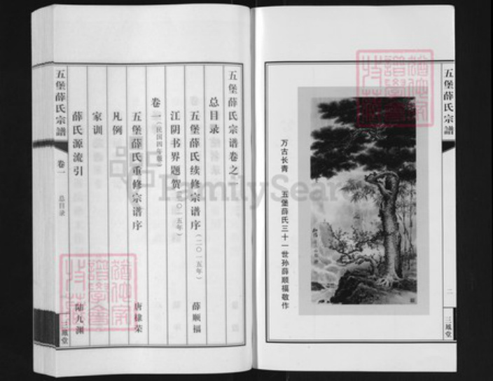 江苏省无锡市江阴市江苏省苏州市张家港市薛氏三凤堂族谱-五堡薛氏宗谱.pdf电子版插图2