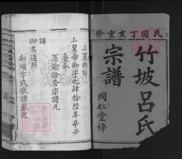 江西省赣州市信丰县吕氏族谱-竹坡吕氏宗谱.pdf电子版插图1