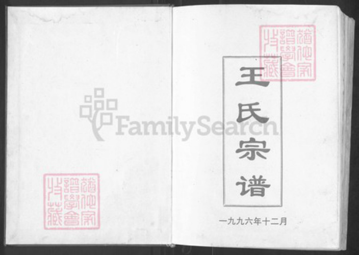 湖北省武汉市黄陂区黄陂王氏三槐堂族谱-王氏宗谱.pdf电子版插图1