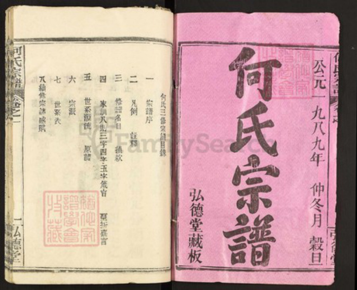 湖北省黄冈市何氏弘德堂族谱-何氏宗谱.pdf电子版插图1