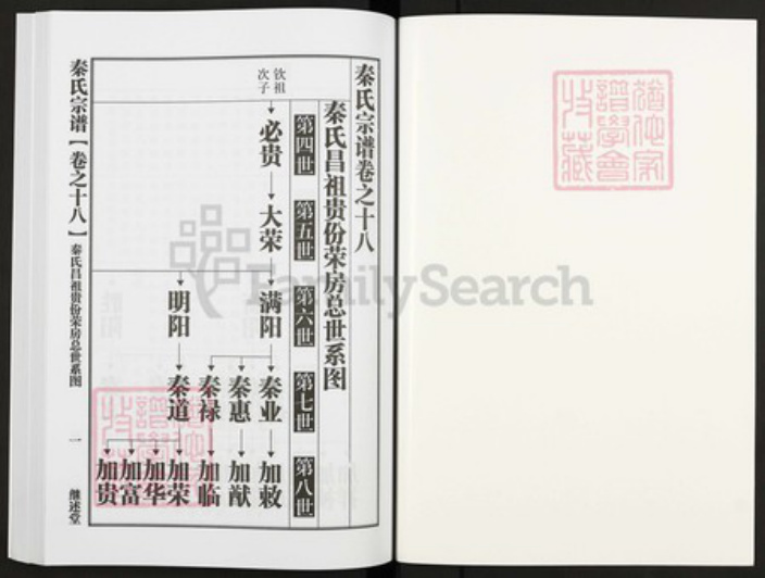 湖北省黄冈市浠水县秦氏继述堂族谱-秦氏宗谱.pdf电子版插图1