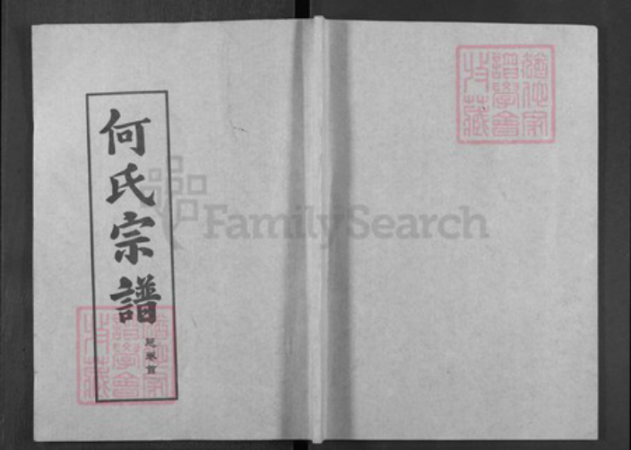 湖北省武汉市新洲区何氏弘德堂族谱-何氏宗谱.pdf电子版