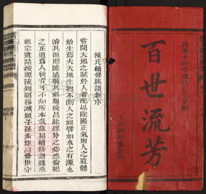 江西省上饶市玉山县怀玉乡陈氏衍庆堂族谱-怀玉陈氏族谱.pdf电子版插图1