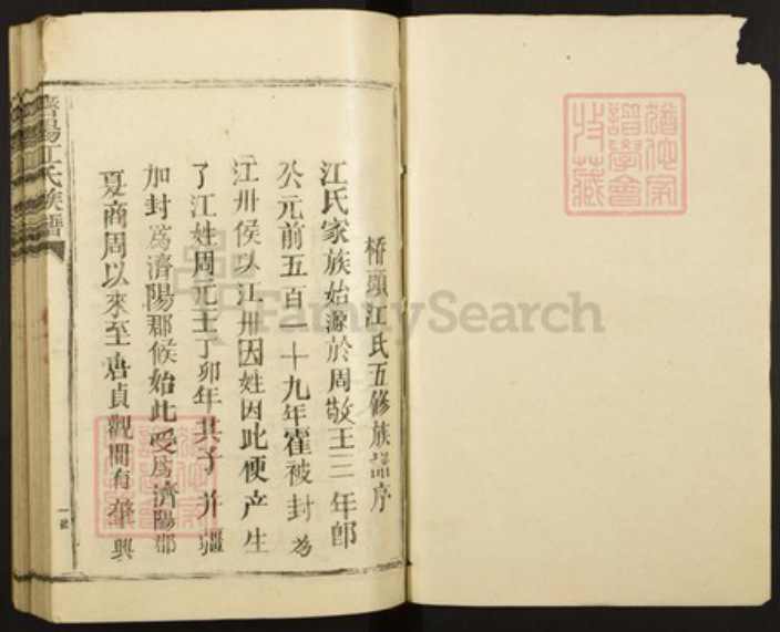 江西省鹰潭市贵溪市江氏族谱-济阳江氏族谱.pdf电子版插图1