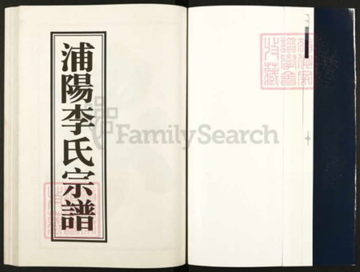 浙江省金华市浦江县李氏族谱-浦阳李氏宗谱.pdf电子版插图1