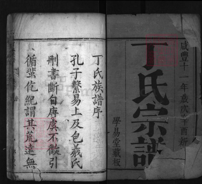 湖北省黄冈市红安县杏花乡丁氏族谱-丁氏宗谱 [3卷,首1卷].pdf电子版插图1