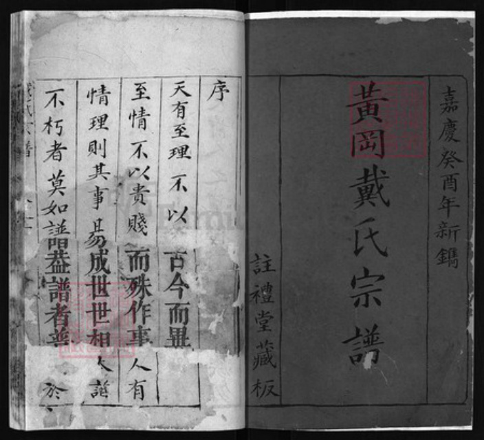 湖北省黄冈市黄州区戴氏族谱-戴氏宗谱 [10卷].pdf电子版插图1