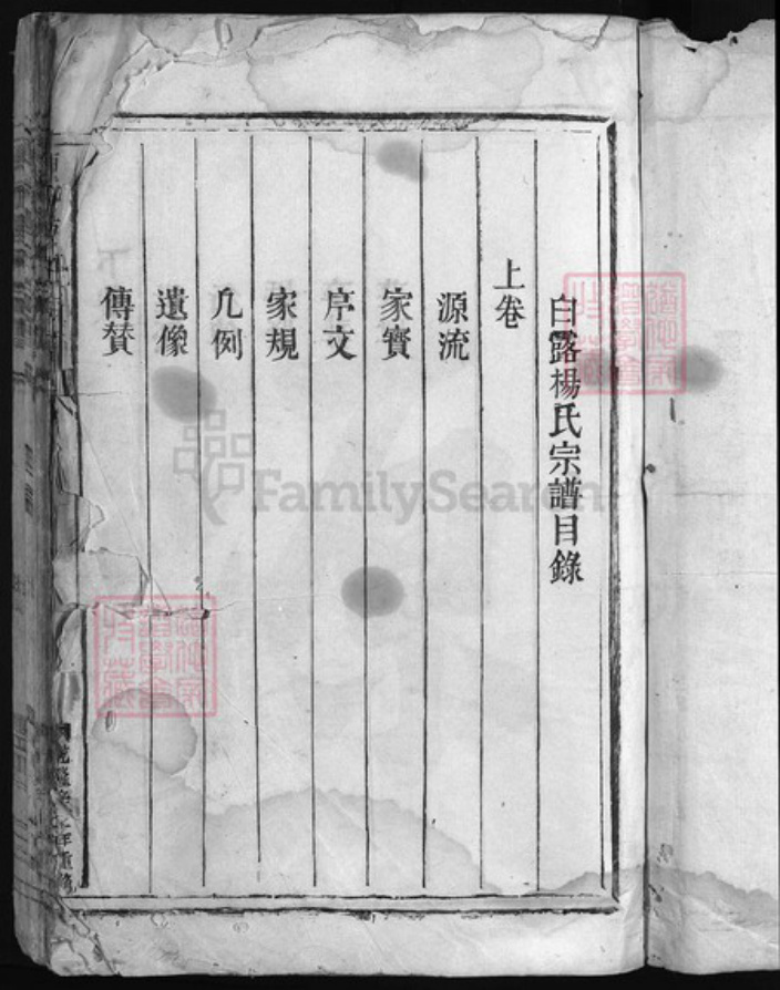 浙江省杨氏族谱-白露杨氏宗谱 [上下卷].pdf电子版插图2