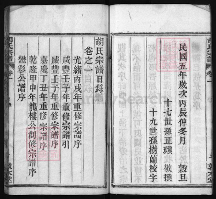 湖北省黄冈市红安县杏花乡胡氏族谱-胡氏宗谱 [12卷].pdf电子版插图4