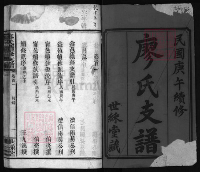 四川省成都市简阳市廖氏族谱-𫞚阳廖氏续修支谱 [13卷不含卷1,首3卷].pdf电子版插图1