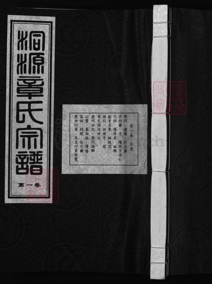 浙江省章；童氏族谱-洞源章氏宗谱 [6卷].pdf电子版插图