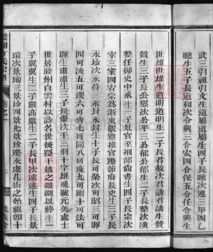 浙江省方氏族谱-鉴湖方氏宗谱 [3卷].pdf电子版插图4