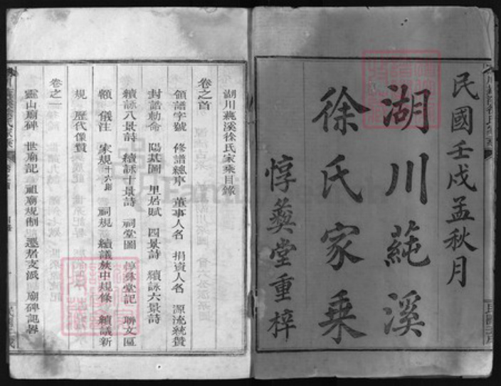 浙江省衢州江山市徐氏族谱-湖川莼溪徐氏宗谱(含首末共13卷）.pdf电子版插图1