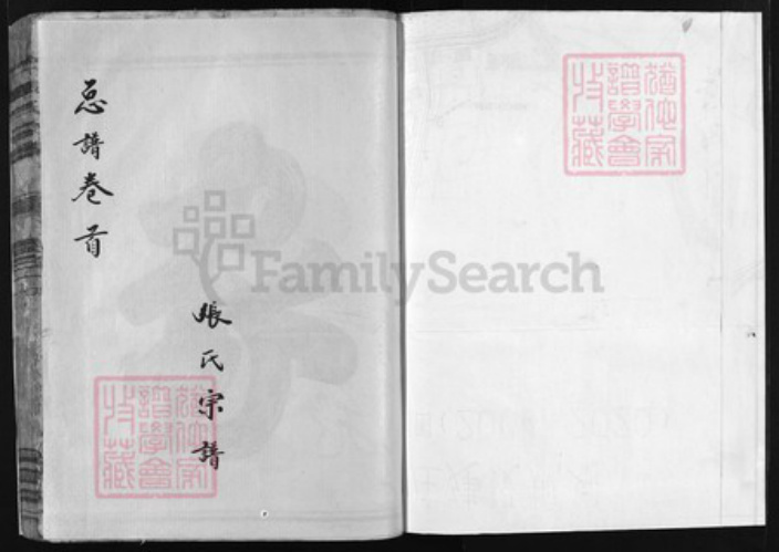 浙江省张氏族谱-张氏宗谱 [卷数不详].pdf电子版插图1