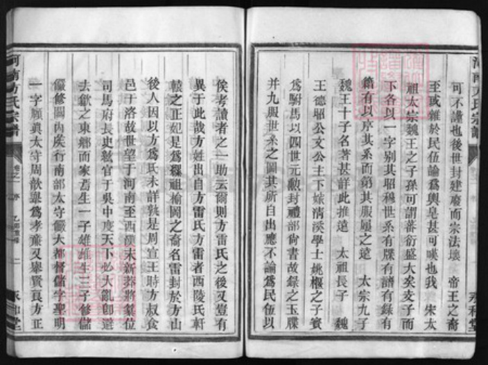 浙江省宁波市方氏族谱-河南方氏宗谱 [5卷].pdf电子版插图4