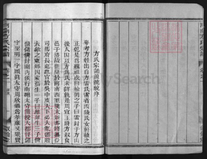 浙江省杭州市方氏族谱-河南方氏宗谱 [6卷].pdf电子版插图4