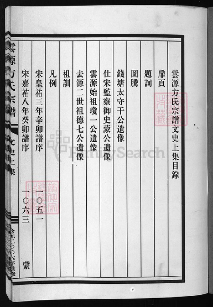 浙江省方氏族谱-云源方氏宗谱 [文史2卷,世系图1卷,行传18卷].pdf电子版插图1