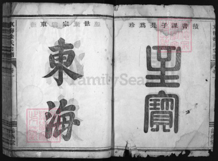 浙江省衢州徐氏族谱-东海徐氏宗谱 [4卷].pdf电子版插图2