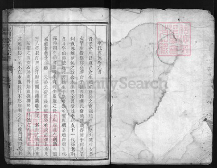 浙江省李氏族谱-龙门李氏宗谱 [残卷].pdf电子版插图1