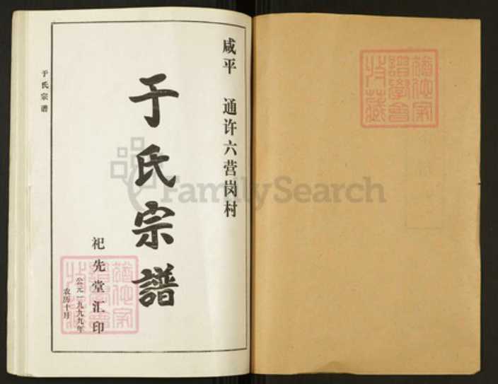 河南省开封市通许县长智镇河南省开封市通许县于氏祀先堂族谱-于氏宗谱.pdf电子版插图1