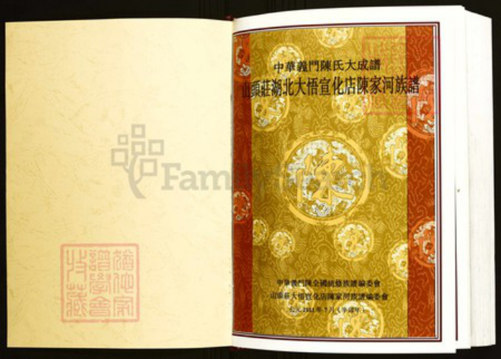 湖北省孝感市陈氏族谱-中华义门陈氏大成谱山头庄湖北大悟宣化店陈家河族谱.pdf电子版插图1