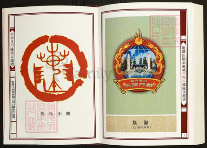 湖北省黄冈市麻城市陈氏族谱-中华义门陈氏大成谱谢蒲庄湖北麻城三河口镇陈氏族谱.pdf电子版插图2