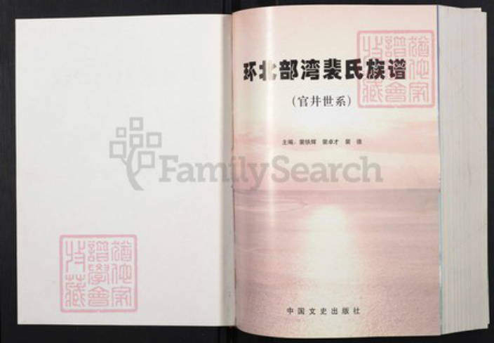 广西壮族自治区裴氏族谱-环北部湾裴氏族谱(官井世系).pdf电子版插图1 广西壮族自治区裴氏族谱-环北部湾裴氏族谱(官井世系).pdf电子版插图1