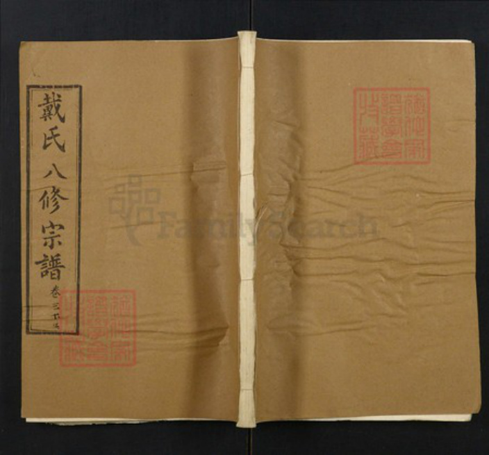 湖北省黄冈市红安县杏花乡戴氏族谱-戴氏宗谱.pdf电子版