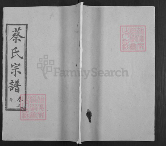湖北省武汉市新洲区蔡氏洛阳堂族谱-蔡氏宗谱.pdf电子版插图