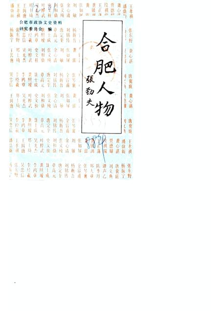 1988版合肥文史资料  第5辑  合肥人物.pdf电子版_安徽省志