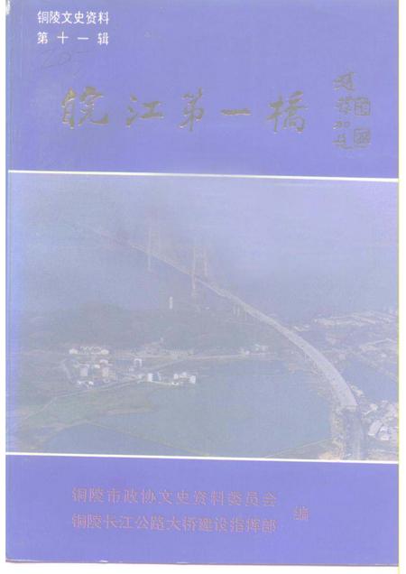 1995版铜陵文史资料  第11辑  皖江第一桥.pdf电子版_安徽省志