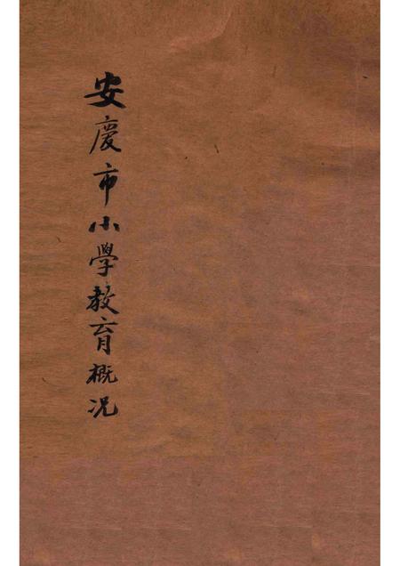 1930版安庆市小学教育概况  自民国十八年四月起至民国十九年六月止.pdf电子版_安徽省志