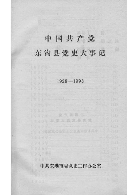 1964-中国共产党东沟县党史大事记  1928-1993.pdf电子版_辽宁省志插图1