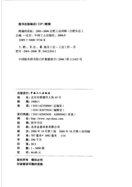 2006版跨越的彩虹  2001-2006合肥工运回眸.pdf电子版_安徽省志插图2