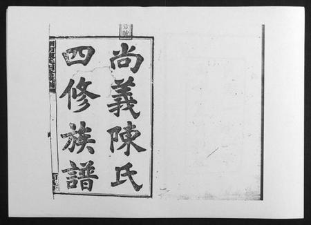 湖南陈氏族谱-中国湖南省陈氏四修族谱[49卷首1卷].pdf电子版插图1