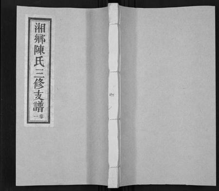 湖南陈氏族谱-湘乡陈氏三修支谱[5卷].pdf电子版