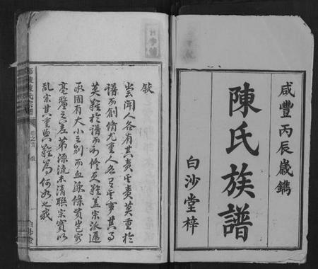 湖南陈氏族谱-邵陵陈氏宗谱[3卷首1卷].pdf电子版插图1