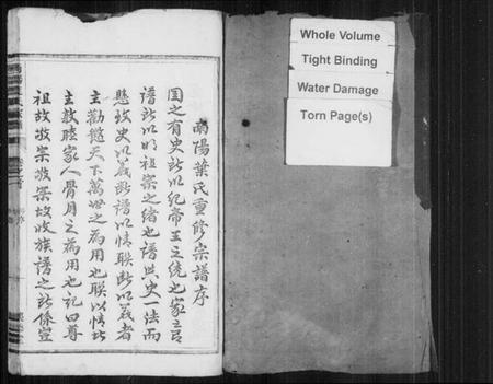 浙江叶氏族谱-南阳叶氏宗谱 [4卷,含卷首].pdf电子版插图1