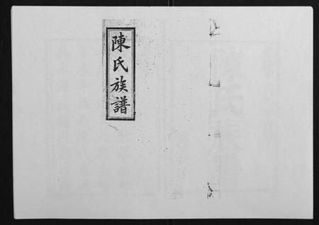 湖南陈氏族谱-龙溪陈氏族谱[2卷首末各1卷].pdf电子版