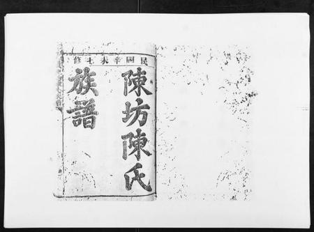 江西陈氏族谱-石城陈坊陈氏族谱[62卷].pdf电子版插图1