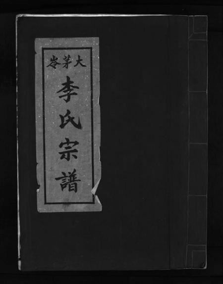 浙江李氏族谱-大茅岭李氏宗谱 [不分卷].pdf电子版插图1