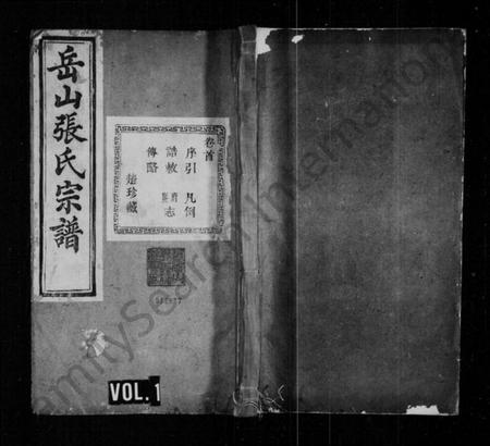 浙江张氏族谱-岳山张氏宗谱 [16卷,首1卷].pdf电子版插图1