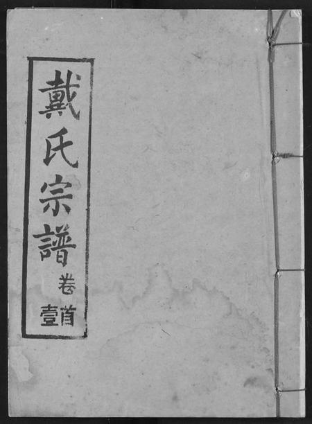 湖北戴氏族谱-戴氏宗谱.pdf电子版