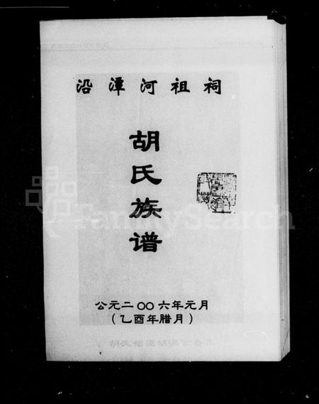 湖南胡氏族谱-沿潭河祖祠胡氏族谱.pdf电子版插图2 湖南胡氏族谱-沿潭河祖祠胡氏族谱.pdf电子版插图2