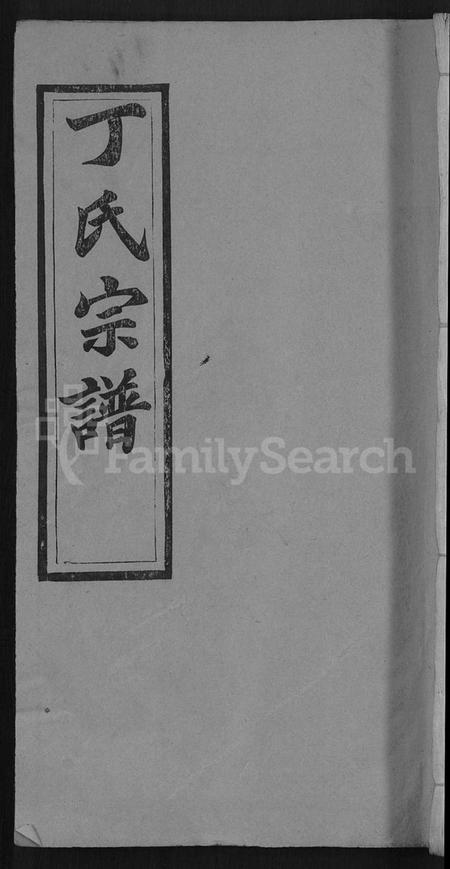 湖北丁氏族谱-丁氏宗谱 [13卷,首3卷].pdf电子版